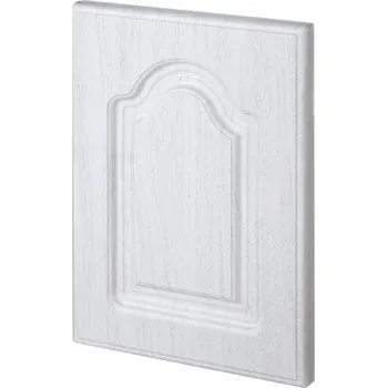 Knihovna Trachea Fóliovaná dvířka TEXAS / Ořech sněhově bílý Plná dvířka Bílá