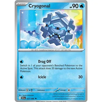 Karetní hra Cryogonal 027/086 - Black Bolt Typ karty: Reverse Holo