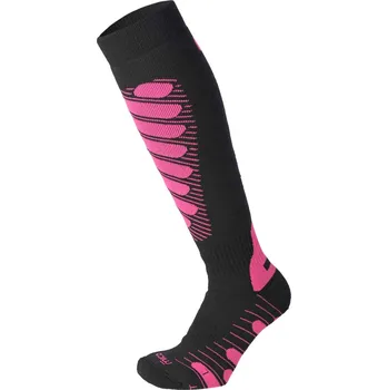 Pánské termo ponožky Mico Heavy Weight Superthermo Primaloft Merino Ski Kids Socks - nero/fucsia 36-38