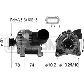 Alternátor ERA Alternátor ERA 210164A + DOPRAVA ZDARMA!