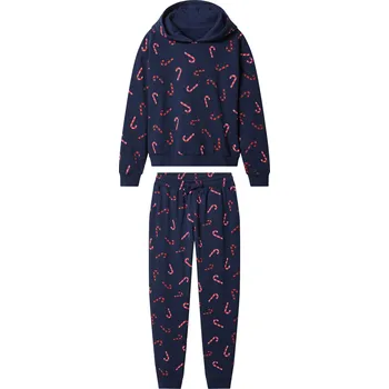 Dívčí oblečení esmara® Dívčí vánoční tepláková souprava, 2dílná (navy modrá, 158/164)