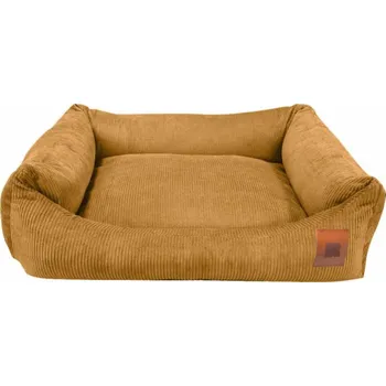 Pelíšek pro psa REDANT menčestrový pelíšek pro psa CORD horčicový S