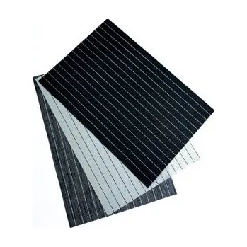 prostírání Prostírání 45x30cm, PRUHY, černé, šedé, bílé, plast