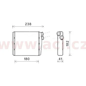 Výměník tepla Výměník tepla, vnitřní vytápění ACI 59006163