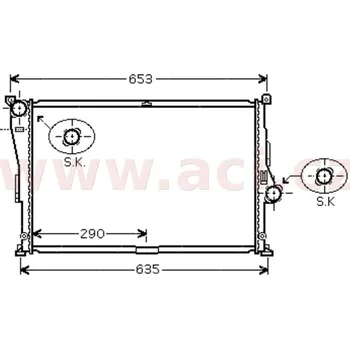 Chladič motoru Chladič, chlazení motoru ACI 06002335