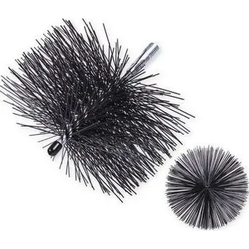 Komínová štětka Rourový kartáč umělé vlákno průměr 180 mm, M12 umělé vlákno PBT 0,9 mm - KR2556026