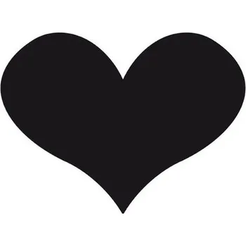 Šablona k tabulové barvě A4 - Srdce