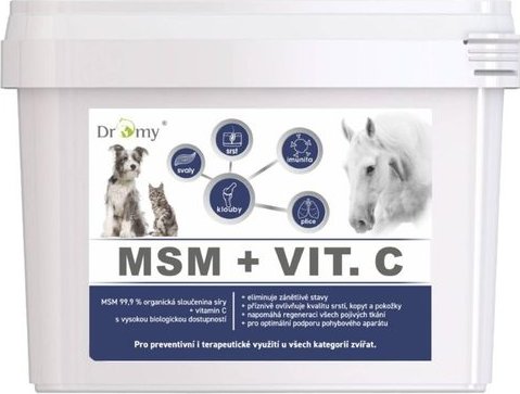 Dromy MSM + vitamín C 5 kg AKCE