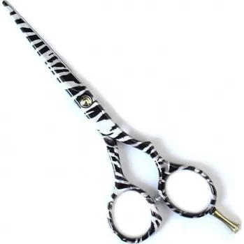 Kadeřnické nůžky PRO FEEL JAPAN Bílá Zebra 5255 profesionální kadeřnické nůžky na vlasy 5,5'