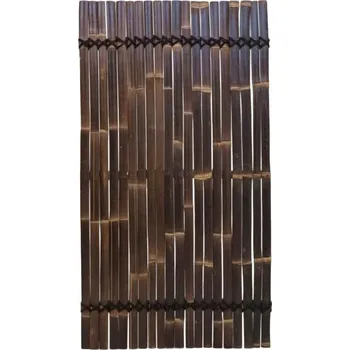 Plot Panel z bambusových lamel tmavě hnědé barvy 90 x 180 cm