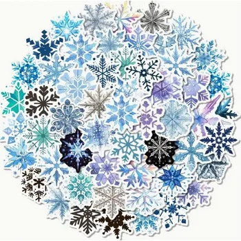 samolepka Samolepky se sněhovou vločkou