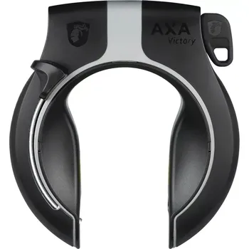 Zámek na kolo AXA Victory Retractable (black) (Rámový zámek AXA Victory černošedý)