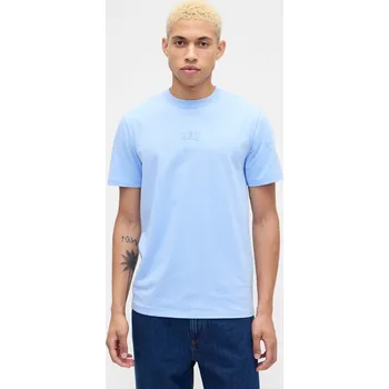 GAP Pánské Tričko s logem Everyday Soft GAP Modrá XXL (2960039)