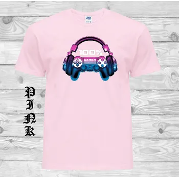 Pánské tričko levne-bavlnene-tricko-potisk-100%-hrace Barva: Pink - růžová, velikost: L