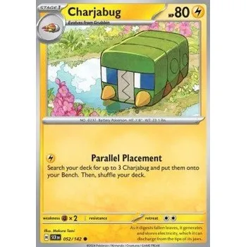 Sběratelská karetní hra Pokémon SCR 052/142 Charjabug - Stellar Crown Stav: Near Mint, Verze: REVERSE HOLO