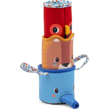 plyšák Lilliputiens - Hračka do vody 3 kelímky - lev Jack