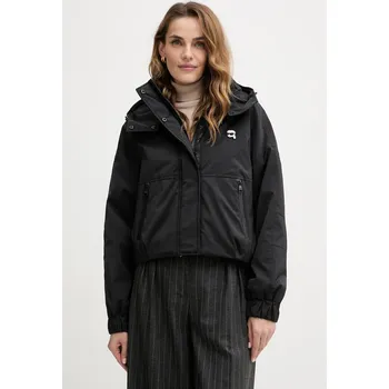 Pánská softshellová bunda Bunda Karl Lagerfeld IKON černá barva, přechodná, LWEMP606 99X, vel. S