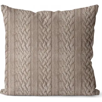 Vánoční dekorace POVLEČENÍ NA POLŠTÁŘ 45x45 VÁNOČNÍ DEKORATIVNÍ DÁREK SVETR