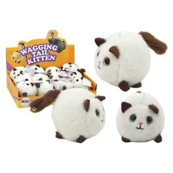 plyšák Pluszowy Kotek skaczący biały