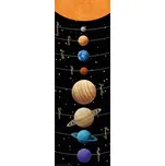 Plakát Sluneční soustava černé schéma…