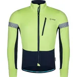 Pánská cyklistická softshellová bunda Kilpi VELOVER velikost XL světle zelená