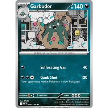 Sběratelská karetní hra Garbodor 060/086 - White Flare Typ karty: Reverse Holo