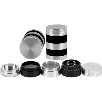 Humidor Pětidílný kovový drtič tabáku 11075