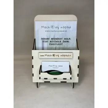 Dřevěný stojan na vizitky a letáky hodnota: A5