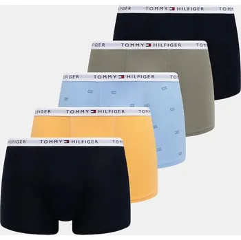 Boxerky Dětské boxerky Tommy Hilfiger 5-pack UB0UB00582.9BYA modrá 55C, vel. 128-140