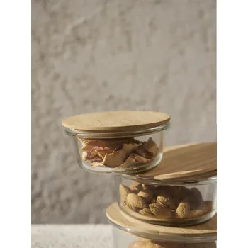 Dóza na potraviny Sinsay - Skleněná nádoba na potraviny s víkem - bílá - 808HG-00X - 808HG-00X-ONE