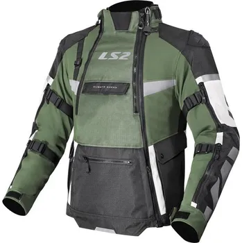 Moto bunda LS2 Helmets LS2 X-MASTER MAN JACKET BLACK GREEN GREY - 3XL