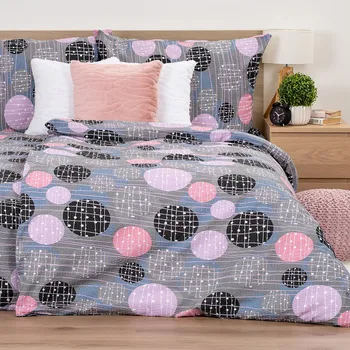 Povlečení 4Home Krepové povlečení Pink illusion růžové 140 x 200, 70 x 90 cm zipový uzávěr