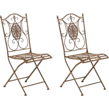 Barová židle LRCZ Sada 2 skládacích židlí Sibell Barva: bronz