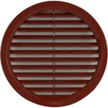 Mřížka větrací kruhová se síťovinou VM, Ø 100 mm, hnědá 0410