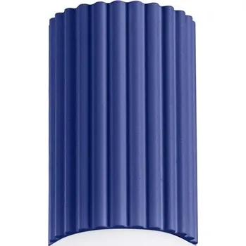 Stropní svítidlo HALO ultramarínové IP44 moderní skleněno-hliníkové kulaté do koupelny