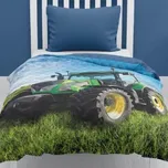Přehoz na postel - Traktor zelený 170x210
