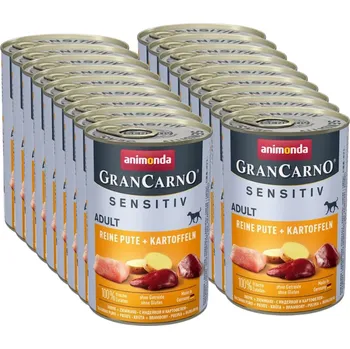 Pro psa ANIMONDA GranCarno Sensitiv Adult Dog chuť: Krocan + brambory 18x400g