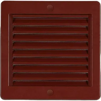 Stavebniny Mřížka větrací se síťovinou VM, 150 x 150 mm, hnědá 0212