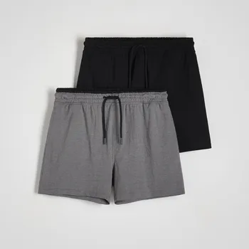 Pánské kalhoty Reserved - Pyžamové šortky 2 ks - černý - 2555Y-99X - 2555Y-99X-XL-4