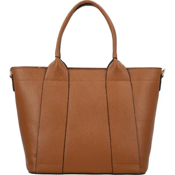 Kabelka Trendy dámská kožená kabelka do ruky Rosalyn, koňaková