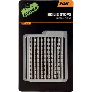 Boilies FOX Zarážky na boilie Edges Boilie Stops Clear 200ks - Standart