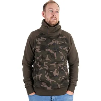 Rybářské oblečení FOX Mikina Khaki Camo High Neck - XL