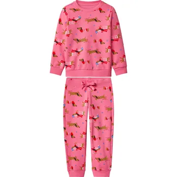 Dívčí oblečení lupilu® Dívčí vánoční tepláková souprava, 2dílná (růžová, 98/104)
