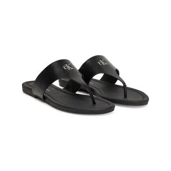 Dámské žabky Žabky Calvin Klein Jeans Flat Sandal Toepost Mg YW0YW01691 Černá 37