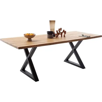 Jídelní stůl Jídelní stůl DEBA, podnož černá matná křížová 220x100 cm