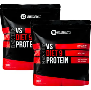 Protein Velkésvaly.cz VS Diet Protein 9 2000g, Čokoláda s oříškem, Banán