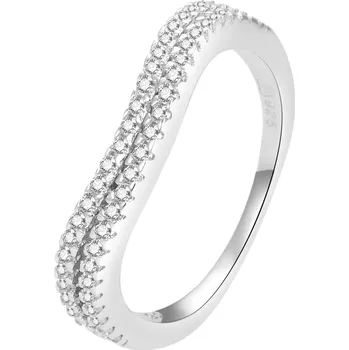 Prsten AGATO Originální stříbrný prsten se zirkony AGG230 Velikost: 54 (2,38 g)