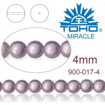 Korálek MIRACLE beads original Japan. Velikost 4mm. Barva 017 LILAC.