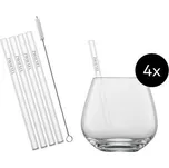 Zwiesel Glas Sada 4 sklenic BASIC BAR s brčky