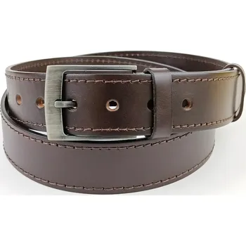 Opasek Pánský opasek Jeans Pennybelts hnědý - šířka 38 mm 105 cm